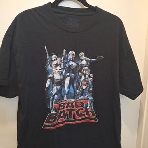 Star Wars The Bad Batch Black T-Shirt XL